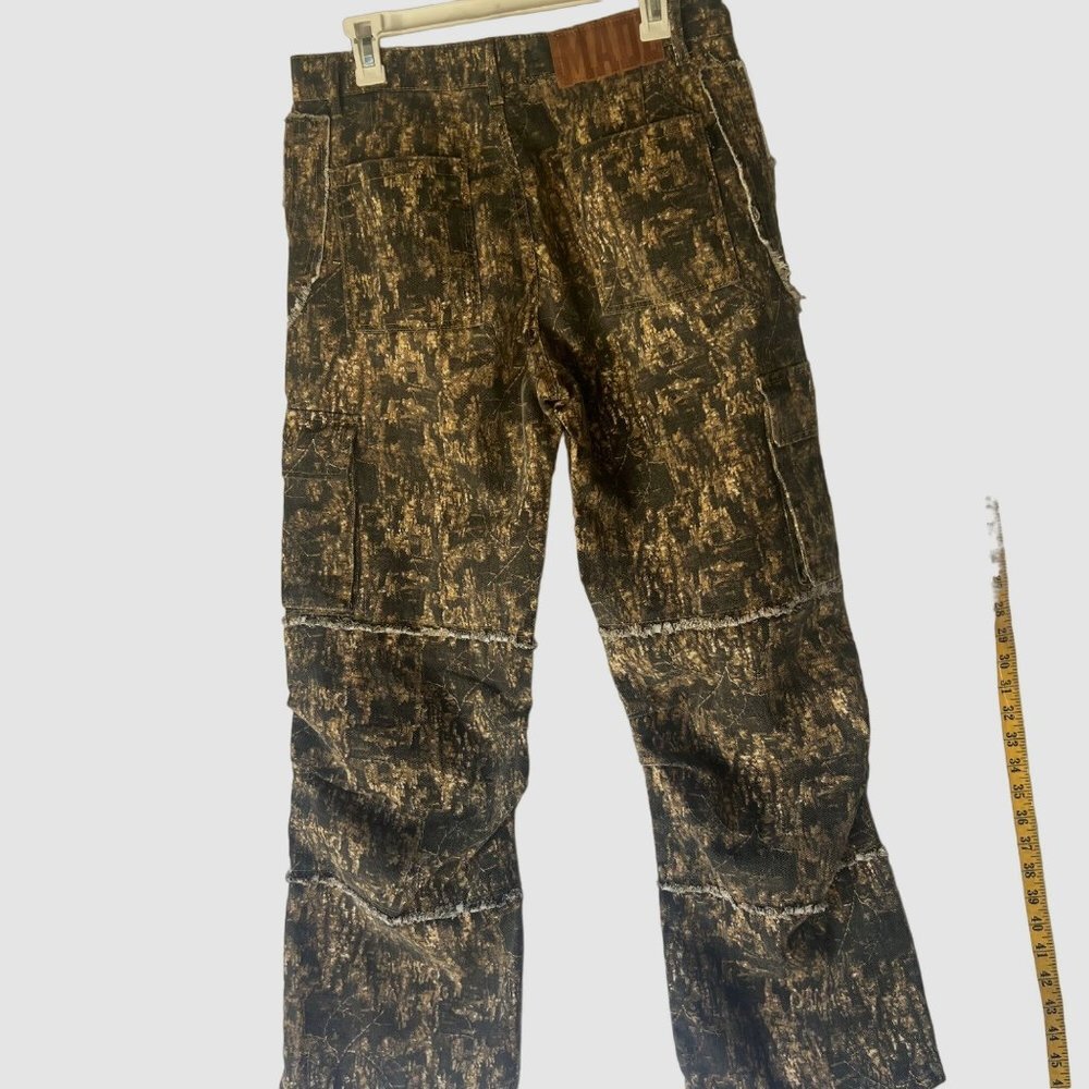 Camo Loose fit Jeans Cargo pants Unisex Size Large